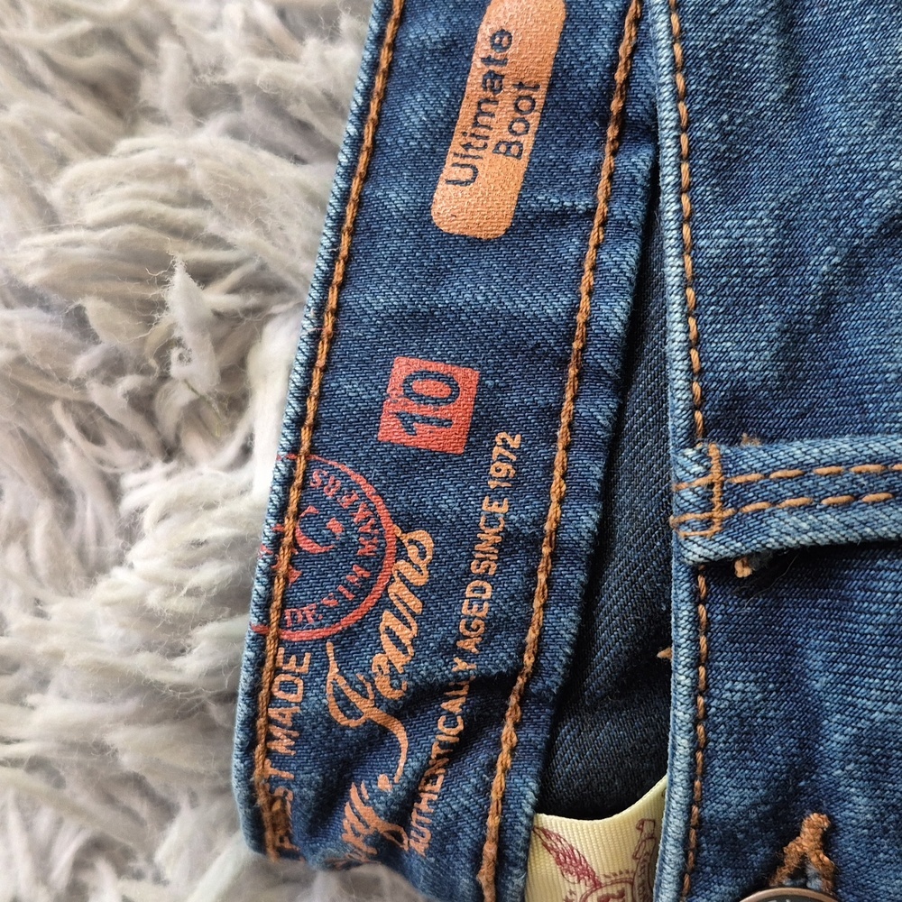Faded‎ Glory Classic Blue Denim Jeans Woman's Size 10 Ultimate Boot BoxE - Picture 2 of 10